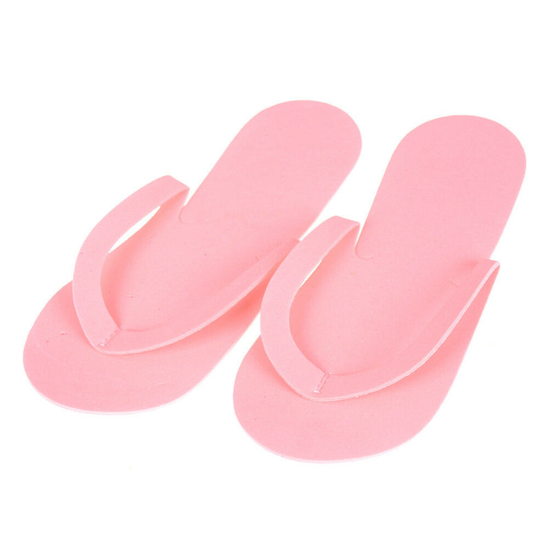 12 Pairs Disposable Flip Flops Foam Pedicure Tanning Spa Slippers Supplies 3C