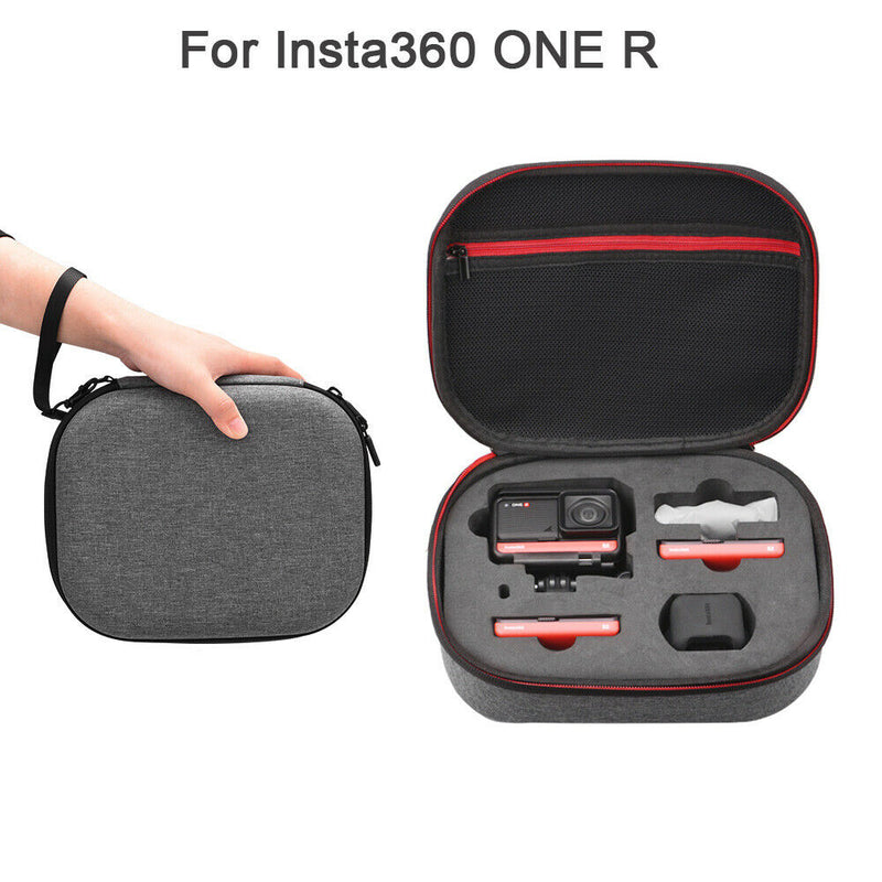 Camera Travel Carrying Case Protective Storage Bag for Insta360 ONE R Gray