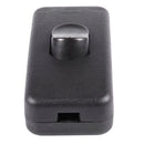 AC 250V 2A Rectangle Black ON OFF Button In Line Cord Switch A3Q6
