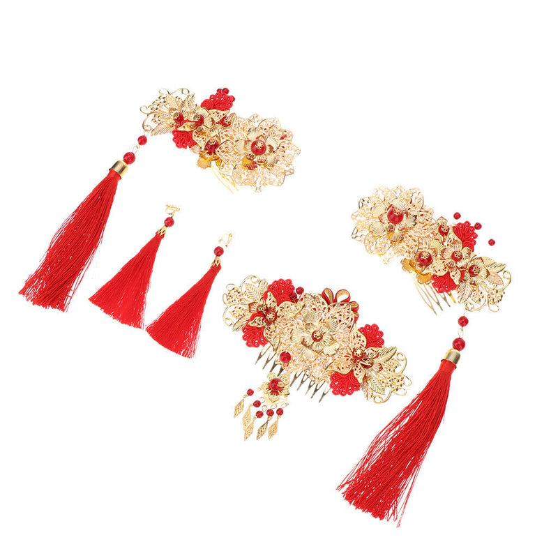 Unforgettable Classical Chinese Wedding Hair Accessories Chic Bridal Headdress