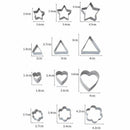 Cookie Cutter Stainless Steel 24 PCS Cookie Cake Cutters with Box DIY Mini