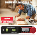 180mm Digital Protractor Angle Finder Inclinometer Electronic Level Meter