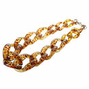 big plastic Chain Necklace Fashion jewelry Leopard Print