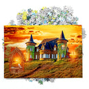 1000pcs DIY Castle Scenery Paper Puzzles for Parent-child Interactive Game
