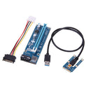 The fifth generation of PCIE 1X to 16X extension card to strengthen the pow
