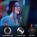 K19 RGB LED Light Over-ear Headphone Gaming Calling Computer Wired Gamer Headset