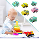 6pcs/Set Kids Mini Cartoon Cars Models Pull Back City Service Vehicle Toys