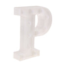 White Large Plastic Marquee Freestanding Alphabet LED Light UP Letters P