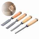 4PCS Carpenter Carving Firmer Gouge Woodworking Wood Chisel Set Hand Tool