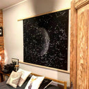 Galaxy Space Pattern Tapestry Wall Hanging Lightweight Polyester Fabric Wal J8W5