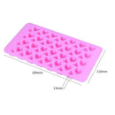 56 Holes Mini Heart Shaped Silicone Ice Cube Mold Bake Mold Cooking Tools