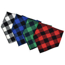 4PCs Pet Scarf Pet Bandana For Plaid Ties Collar Cat Dog Triangular BandageJ Kw