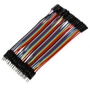 5X(40 x 10 male - female jumper plug / socket jumpers jumper wires Z8F8)