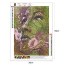 5D DIY Full Drill Diamond Painting Leaves Face Cross Stitch Embroidery Kits