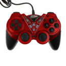 USB 2.0 Game Controller For PC Laptop Joystick - 12 Buttons - 2  - Red