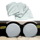 4pcs 28inch Spare RV Vehicle Tire Cover Protector UV Bag For Wheel Car Trailer