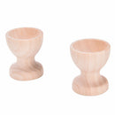 2x  Egg Cup Holder Wooden Kitchen Dinning Table DIY Crafts Home Garden Decor  3C