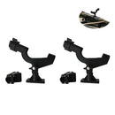 2 Pieces 360 Degree Rotatable Adjustable Kayak Boat Fishing Pole Rod Holders