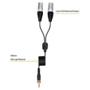 Comica Cvm-Ds-Xlr 3.5Mm Dual-Head Xlr Output Cable for Camera Camcorder wit