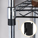 50pairs Sleeve Wire Shelving Clip Split 1 Inch Shelf Lock Home Fixed Bamboo Tube