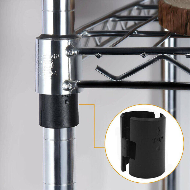 50pairs Sleeve Wire Shelving Clip Split 1 Inch Shelf Lock Home Fixed Bamboo Tube