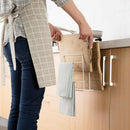 Double Layer Iron Kitchen Cabinets Shelf Chopping Board Storage Rack Shelve