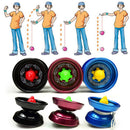 Cool Aluminum Design Professional YoYo Ball Bearing String Trick Alloy Kids tbTE