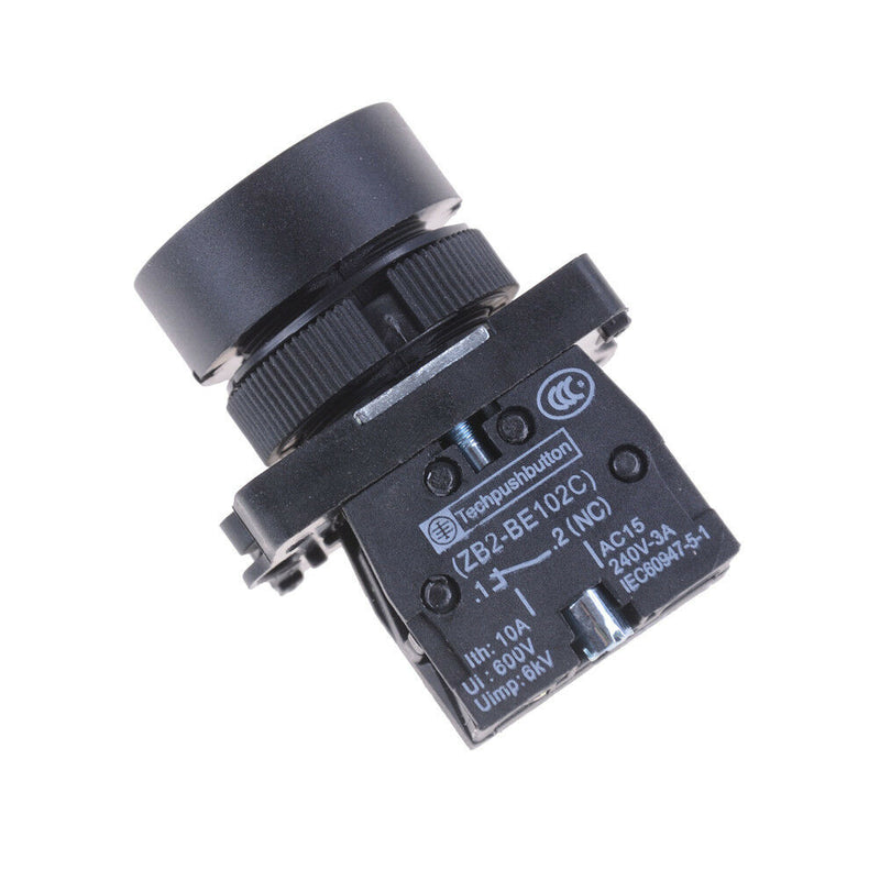 22mm 1 NC N/C Red Sign Momentary Push Button Switch 600V 10A ZB2-EA42 Kw