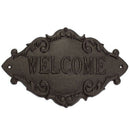 Welcome Decorative Plaques Creative Retro Shop Signs Cast Iron Country Cott