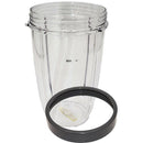 24 Ounce Tall Cup with Lip Rings Compatible for Nutribullet 600W 900W Blend R5P7