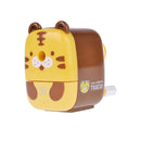 Panda&Tiger Cartoon Hand Manual Rotating Pencil Sharpener for Office School Kids