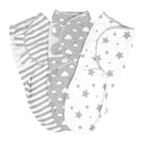 3pcs Cotton Baby Swaddle Blanket WrapÃ‚Â for 0-3 Months Old Newborn Boy Girl A