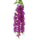 2x Artificial 5-Fork Hanging Vine Simulation Lilac Flower Garland PurpleRed