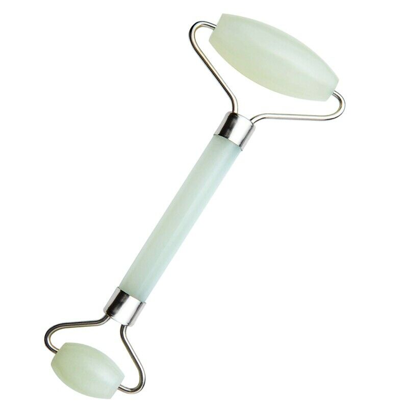 Handmade Jade Roller for Face Skin, Neck and Puffy Eyes- Natural Jade Stone T3W9