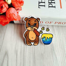 Cute Bear Cutting Die Stencil Transparent Seal Stamp for Scrapbooking Craft