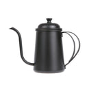 Black Stainless Steel 650ml Coffee Tea Pot Hand Coffee Pot Small Mouth Pot A