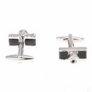 Black cufflinks for shirt Plane Camera zirconia Dragon Ball Blocks
