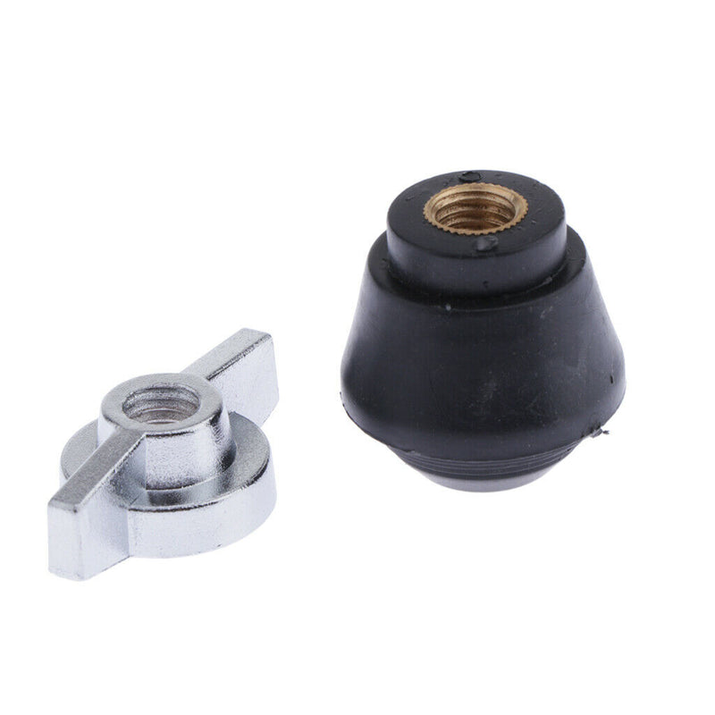 1 Set Drum Leg Leg Drum Tom Feet Black Rubber Drum Leg