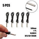 5xNTC 10KOhm 1% 3435 Thermistor Temperature Sensor Cylinder Probe 0.5m Wire
