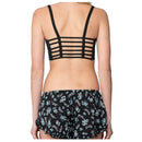 Skinny Women O-Neck Sleeveless T-Shirt Bra Strap Sports Dance Vest Short Ti P7B8