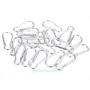 20Pcs Aluminum Carabiner Snap Spring Clip Hook Hanger Keychain Outdoor Hiking