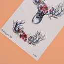 1PC Cute Deer Head Temporary Tattoos Body Arm Leg Waterproof Tattoo Stickers 3c