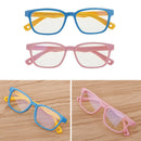New Kid's Eye Glasses Anti Blue Light Filter Silicone Frame Glasses Eyewear