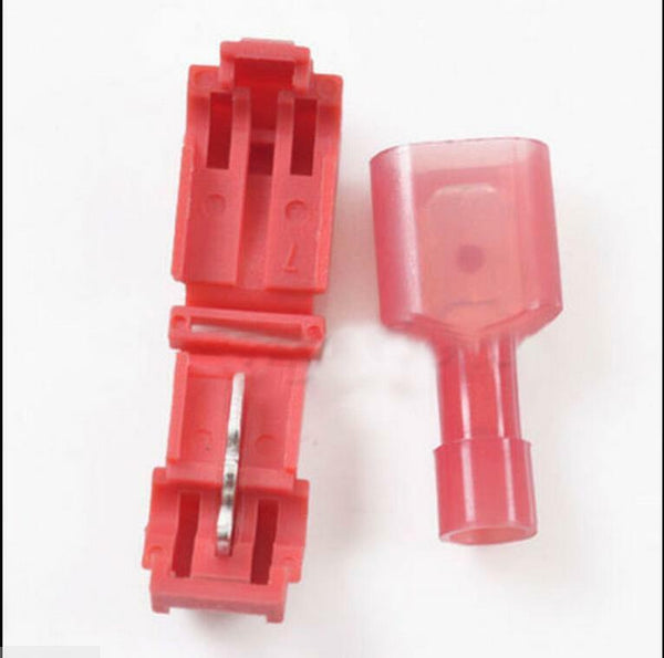 10 Quick Splice lock Wire Terminals Connectors Electrical Crimp Cable Snap B Gw