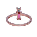 Engagement Ring For Women Unique Wedding Ring Art Deco Baguette Finger Ring