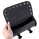 Black Motorcycle Saddlebags PU Leather Front Fork Tail Tool For Chopper Bag F0Y8