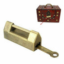 Zinc Metal Chinese Traditional Retro Brass Jewelry Box Padlock New.. Lock+K P3A3