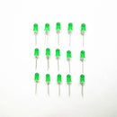 Pack of 200pcs 5mm 2 Pin LED- Green Light Emitting Diode Long Service Life