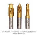 3pcs 6.5mm 8mm 10mm HSS CO Rotary Spot Weld Cutter Sawtooth Point Drill Bit
