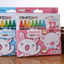 Creative Cartoon 24 Colors Non-Toxic Crayon Oil Painting Stick Kids Student